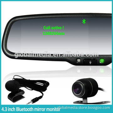 GERMID bluetooth rear view mirror back up camera display and bluetooth car handsfree kit